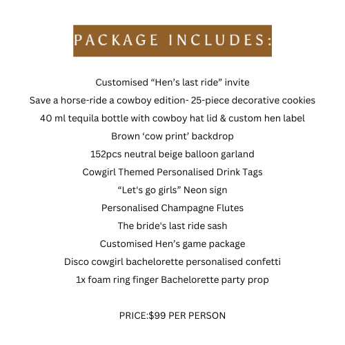 CHECK OUT OUR LAST RODEO PACKAGES