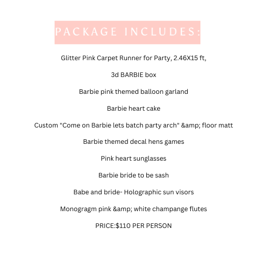 CHECK OUT OUR PACKAGE